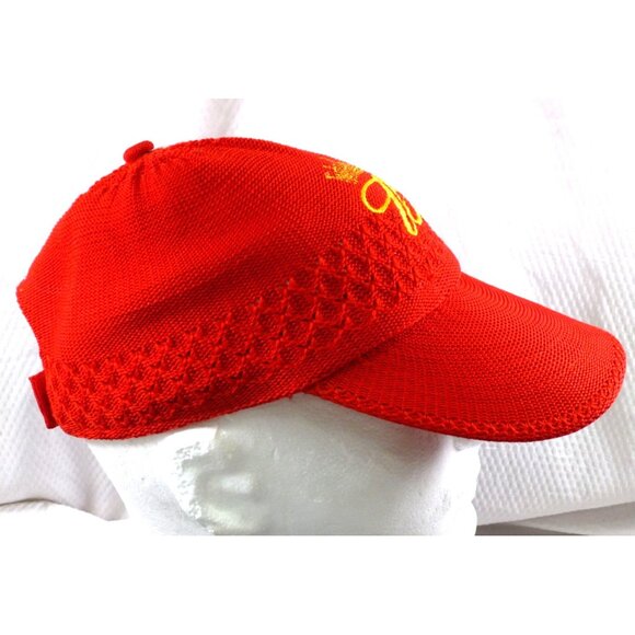 RARE Knit Budweiser #8 Dale Earnhardt Jr. Women's Adjustable Hat Red Ball Cap - Picture 3 of 8